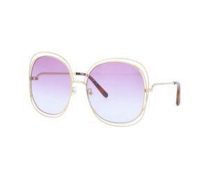 Buy Chloé CE126S Carlina Sunglasses In Gold Frame With Light Pink Gradient Lenses at Sasom – Authentic and Ready to Ship