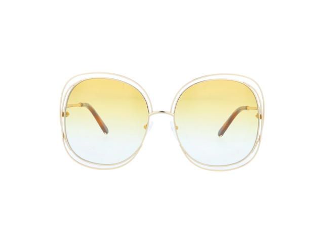 Chloé Chloé CE126S Carlina Sunglasses In Gold Frame With Yellow Gradient Lenses - view 2
