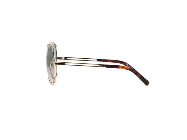 Chloé Chloé CE129S Isidora Sunglasses In Gold Frame With Green-Rose Gradient Lenses - view 3