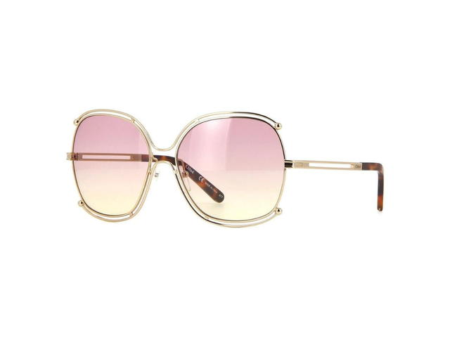 Chloé Chloé CE129S Isidora Sunglasses In Gold Frame With Rose-Honey Gradient Lenses - view 1