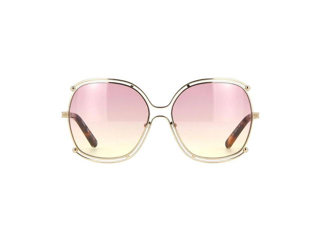 Chloé Chloé CE129S Isidora Sunglasses In Gold Frame With Rose-Honey Gradient Lenses - view 2