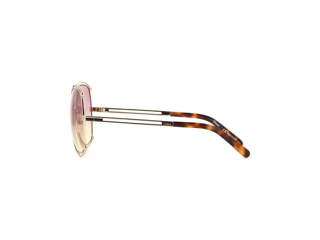 Chloé Chloé CE129S Isidora Sunglasses In Gold Frame With Rose-Honey Gradient Lenses - view 3