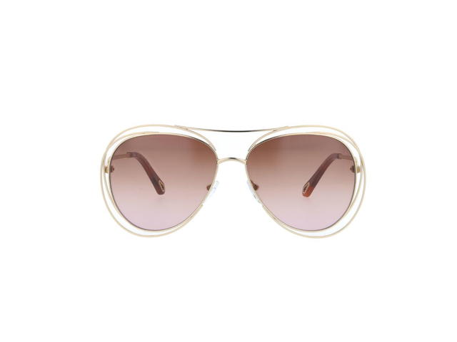 Chloé Chloé CE134S Carlina Sunglasses In Gold Frame With Brown Gradient Lenses - view 2