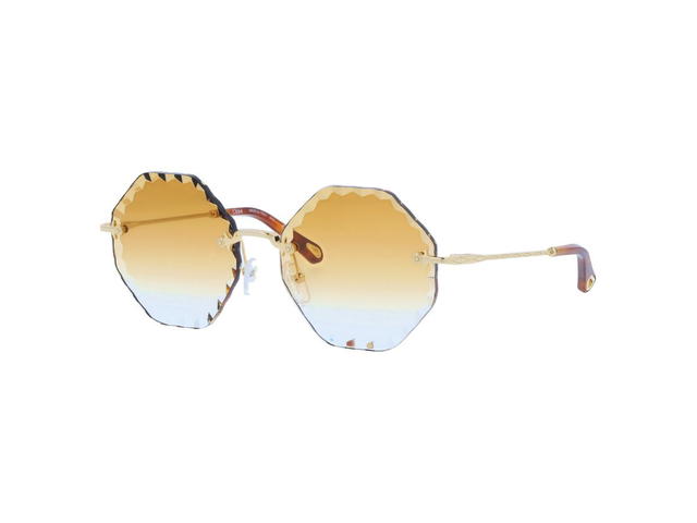 Chloé Chloé CE143S Rosie Sunglasses In Gold Frame With Brown Gradient Lenses - view 1