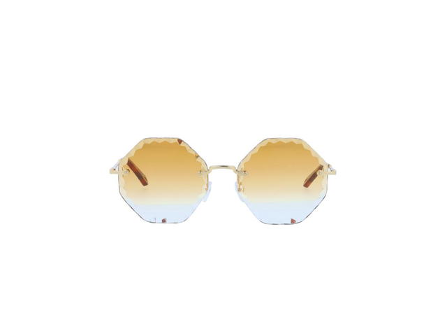 Chloé Chloé CE143S Rosie Sunglasses In Gold Frame With Brown Gradient Lenses - view 2