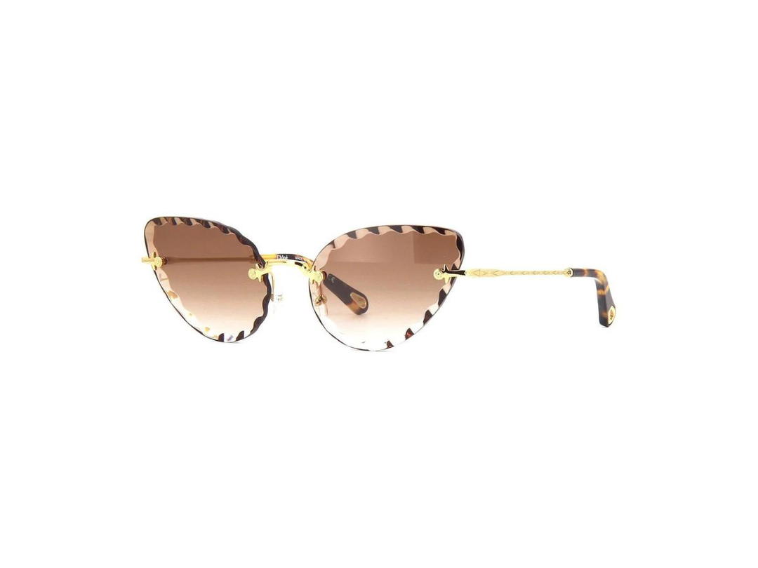 Chloé Chloé CE157S Rosie Sunglasses In Gold Frame With Brown Gradient Lenses