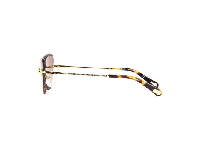 Chloé Chloé CE157S Rosie Sunglasses In Gold Frame With Brown Gradient Lenses - view 3