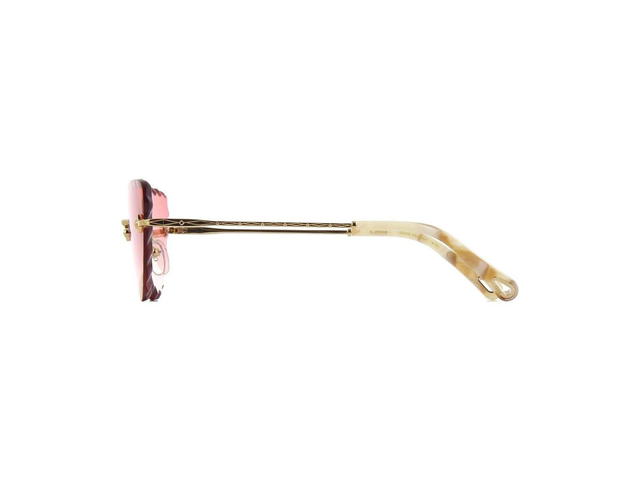 Chloé Chloé CE157S Rosie Sunglasses  In Gold Frame With Red Gradient Lenses - view 3