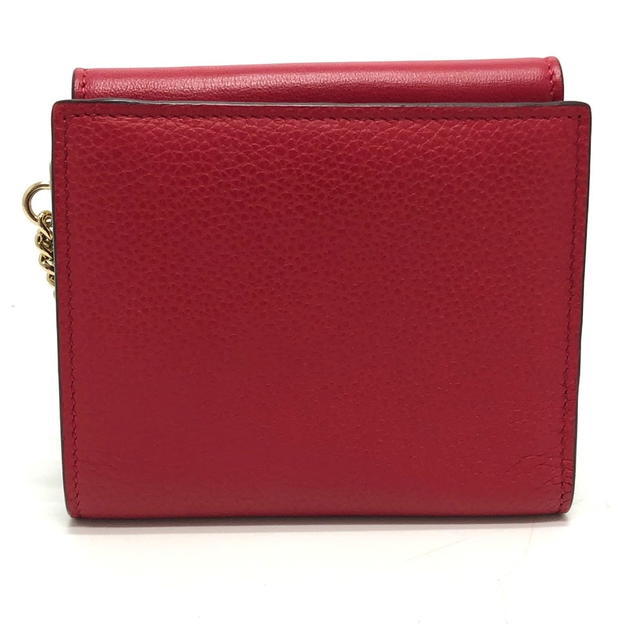 Chloé Chloe chain compact wallet  Folded wallet Leather Red - view 2