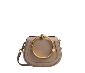 Buy Chloé Small Nile Bracelet Bag In Smooth & Suede Calfskin With With Gold Hardware Motty Grey at Sasom – Authentic and Ready to Ship