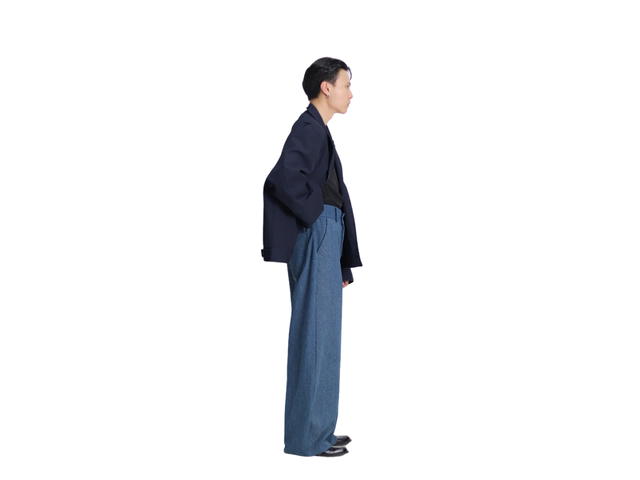 Chonna Chonna Washed Baggy Jeans Navy - view 5
