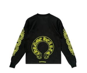Buy Chrome Hearts Neon Yellow Horseshoe Long Sleeve Tee Neon Yellow at Sasom – Authentic and Ready to Ship