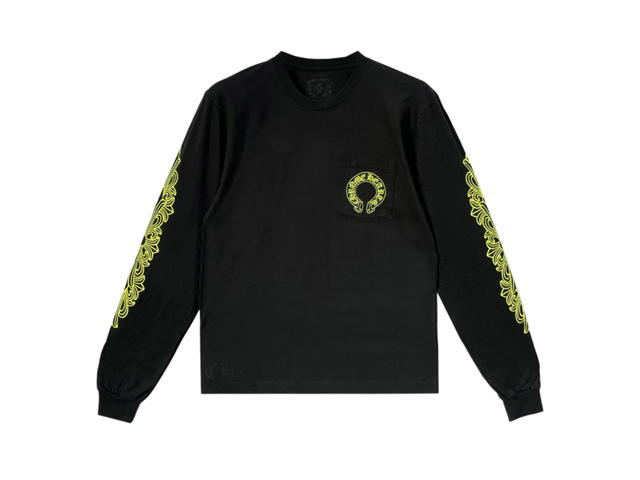Chrome Hearts Chrome Hearts Neon Yellow Horseshoe Long Sleeve Tee Neon Yellow - view 1
