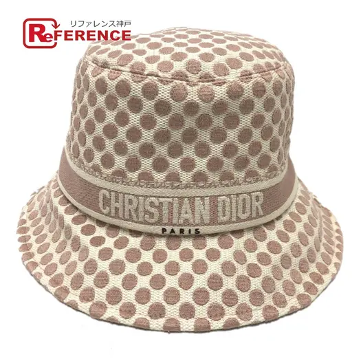 Buy Christian Dior 05DDO923I156 Logo dots  hat cotton / polyester pink/White at Sasom – Authentic and Ready to Ship