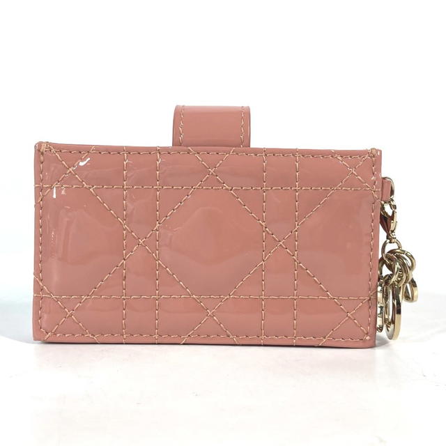 Dior CHRISTIAN DIOR Cannage Lady Dior card holder case accordion enamel Card Case - view 3