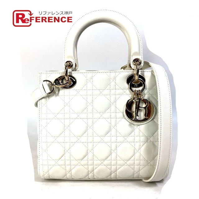 Dior CHRISTIAN DIOR M0565ONGE_M030 LADY DIOR Cannage Medium 2WAY Hand Bag Unused - view 1