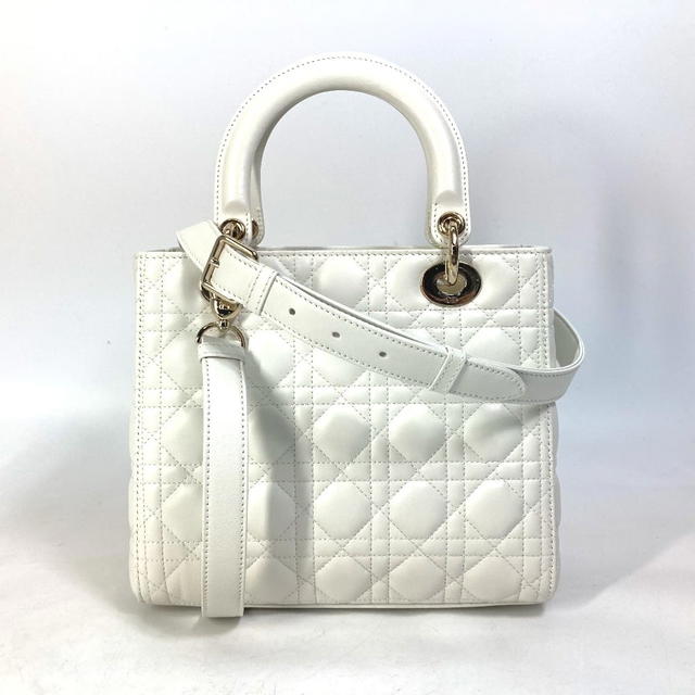 Dior CHRISTIAN DIOR M0565ONGE_M030 LADY DIOR Cannage Medium 2WAY Hand Bag Unused - view 3