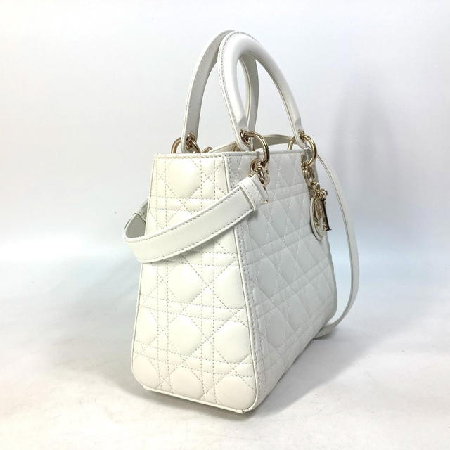 Dior CHRISTIAN DIOR M0565ONGE_M030 LADY DIOR Cannage Medium 2WAY Hand Bag Unused - view 4