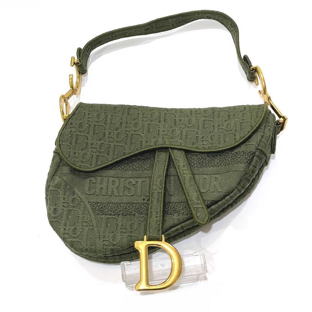 Dior CHRISTIAN DIOR Oblique SADDLE saddle bag embroidered Shoulder Bag Hand Bag - view 1