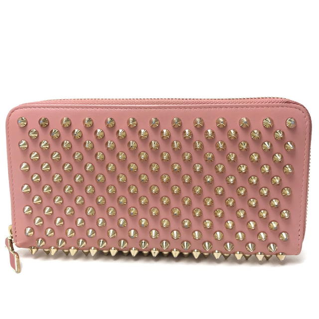 Christian Louboutin CHRISTIAN LOUBOUTIN 1165065 Panettone spike studs Zip Around Long Wallet Pink - view 1
