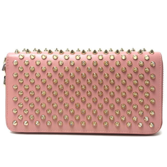 Christian Louboutin CHRISTIAN LOUBOUTIN 1165065 Panettone spike studs Zip Around Long Wallet Pink - view 2