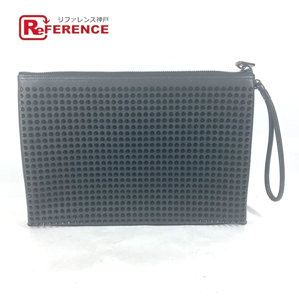 Christian Louboutin Christian Louboutin 1195035 Cluch Bag Studs bag with strap Clutch bag Unused