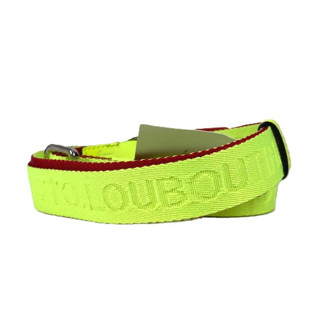 Christian Louboutin Christian Louboutin 1205286 logo Gacha Belt Canvas Neon yellow Unused - view 3