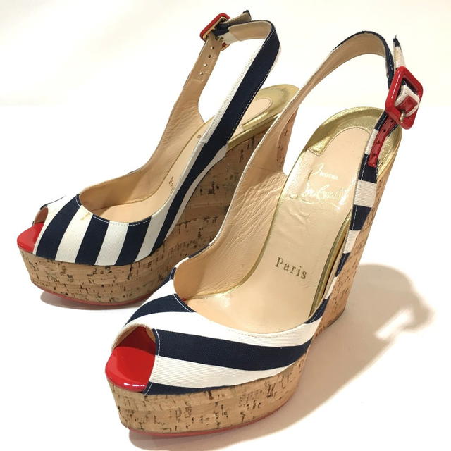 Christian Louboutin CHRISTIAN LOUBOUTIN 140 UNE PLUME SLING Strap Sandals Heel 1140088 - view 1