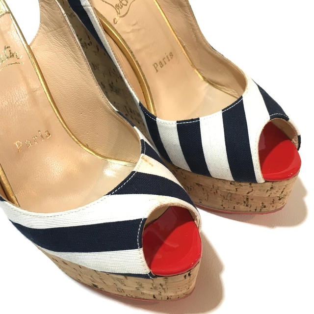 Christian Louboutin CHRISTIAN LOUBOUTIN 140 UNE PLUME SLING Strap Sandals Heel 1140088 - view 4