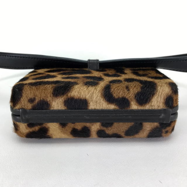 Christian Louboutin CHRISTIAN LOUBOUTIN 3110421 Leopard Waist Pouch Belt Bag Hip Bag Brown - view 4