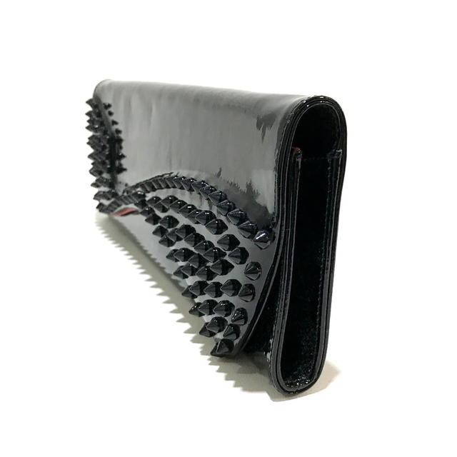 Christian Louboutin Christian Louboutin 3120524 Spike studs Pigalle Party bag Clutch bag Black - view 3