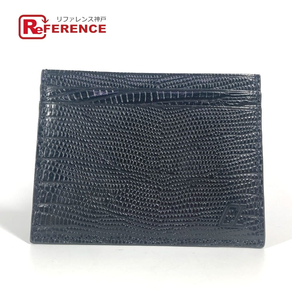 Christian Louboutin Christian Louboutin 3225316 M KIOS logo Pass Case Card Case Leather Black Unused