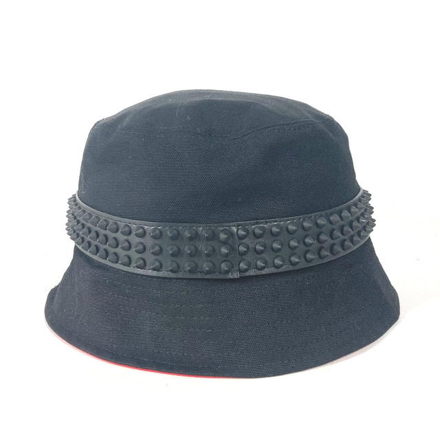Christian Louboutin Christian Louboutin 3235326 Studs BOBINO bucket hat bob hat cotton Black Unused - view 4