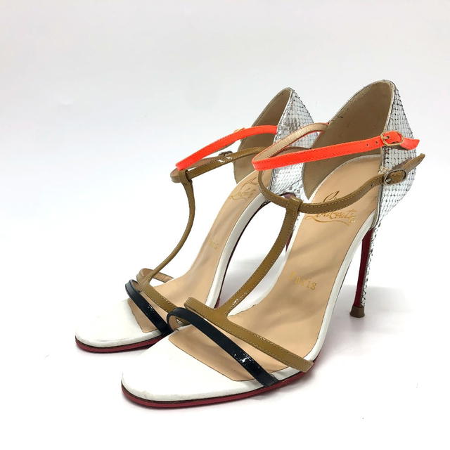 Christian Louboutin Christian Louboutin Ankle Strap Shoes High Heels pumps Leather Multicolore - view 2