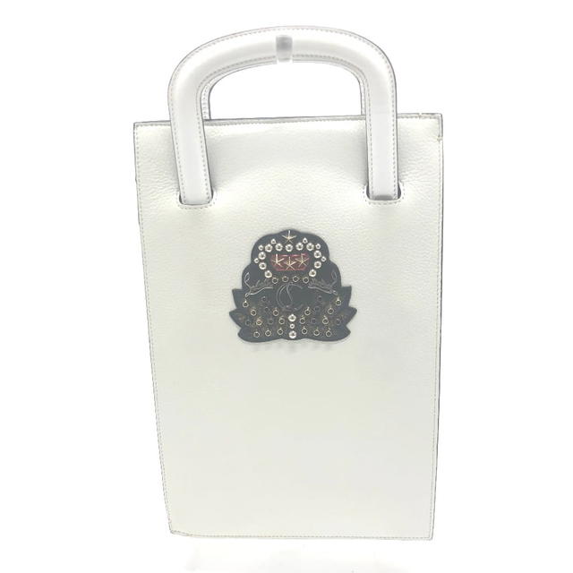 Christian Louboutin Christian Louboutin emblem trick truck 2WAY Clutch bag Tote Bag White/Red - view 1