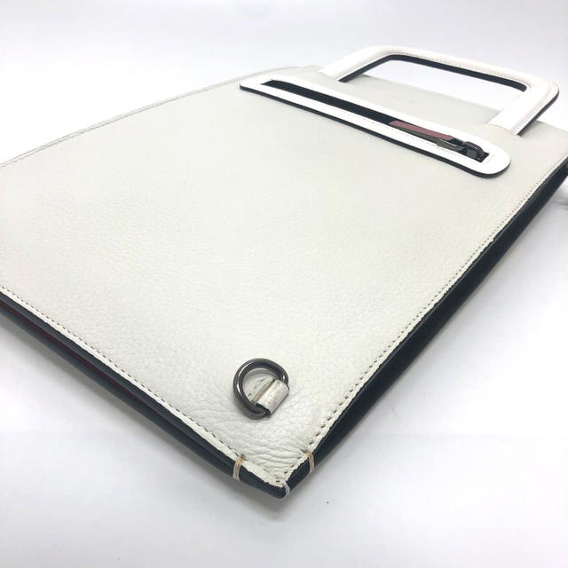 Christian Louboutin Christian Louboutin emblem trick truck 2WAY Clutch bag Tote Bag White/Red - view 4