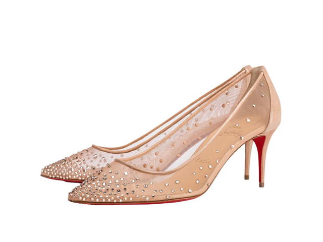 Christian Louboutin Christian Louboutin Follies Strass 70 MM Version Light Silk - view 2