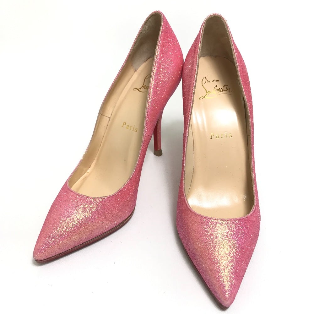 Christian Louboutin CHRISTIAN LOUBOUTIN Heels Grister Batignoles 100 Glitter Mini pumps Pink Glitter