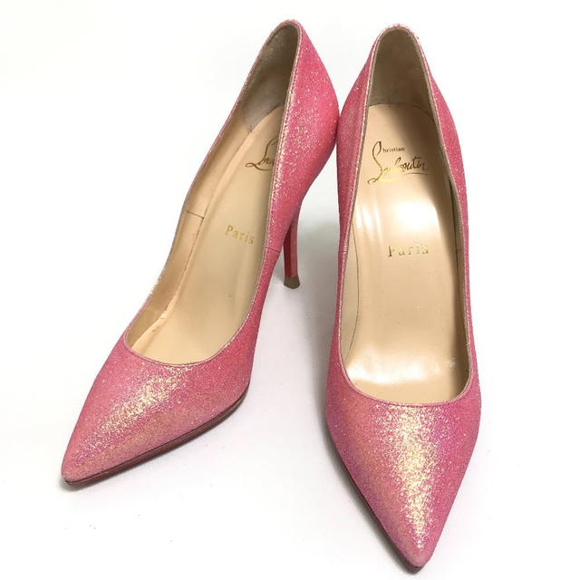 Christian Louboutin CHRISTIAN LOUBOUTIN Heels Grister Batignoles 100 Glitter Mini pumps Pink Glitter - view 1