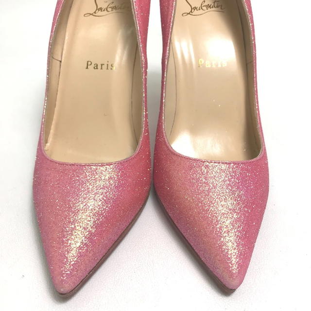 Christian Louboutin CHRISTIAN LOUBOUTIN Heels Grister Batignoles 100 Glitter Mini pumps Pink Glitter - view 2