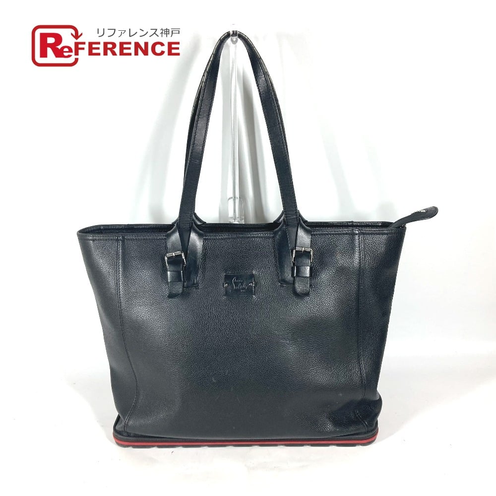 Christian Louboutin Christian Louboutin Kabyker Small Logo Badge Shoulder Bag Tote Bag Leather Black