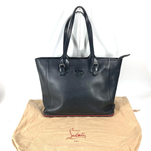 Christian Louboutin Christian Louboutin Kabyker Small Logo Badge Shoulder Bag Tote Bag Leather Black - view 4