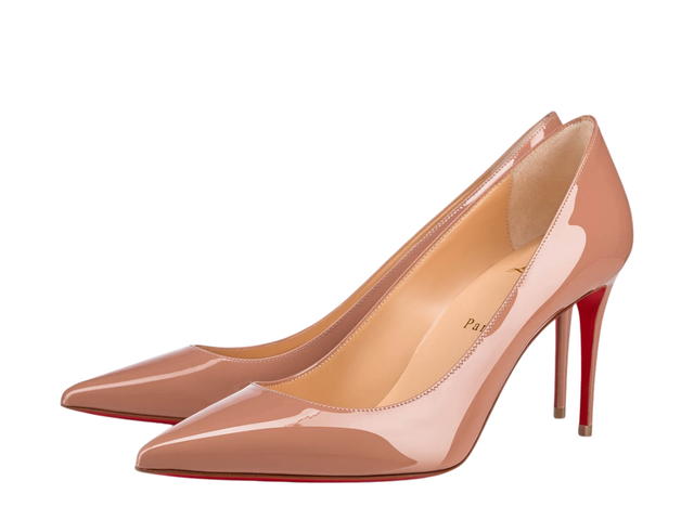 Christian Louboutin Christian Louboutin Kate 85mm Pump Nude Patent Leather - view 2