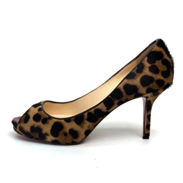 Christian Louboutin CHRISTIAN LOUBOUTIN Leopard Open to Heel pumps Brown Pony-Hair - view 2