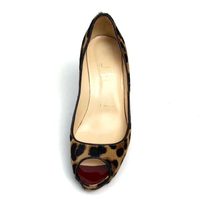 Christian Louboutin CHRISTIAN LOUBOUTIN Leopard Open to Heel pumps Brown Pony-Hair - view 4