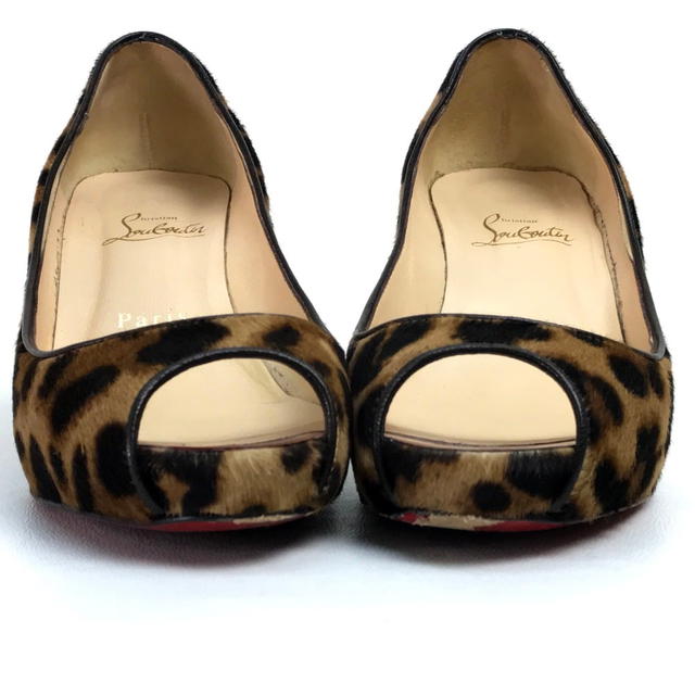 Christian Louboutin CHRISTIAN LOUBOUTIN Leopard Open to Heel pumps Brown Pony-Hair - view 5