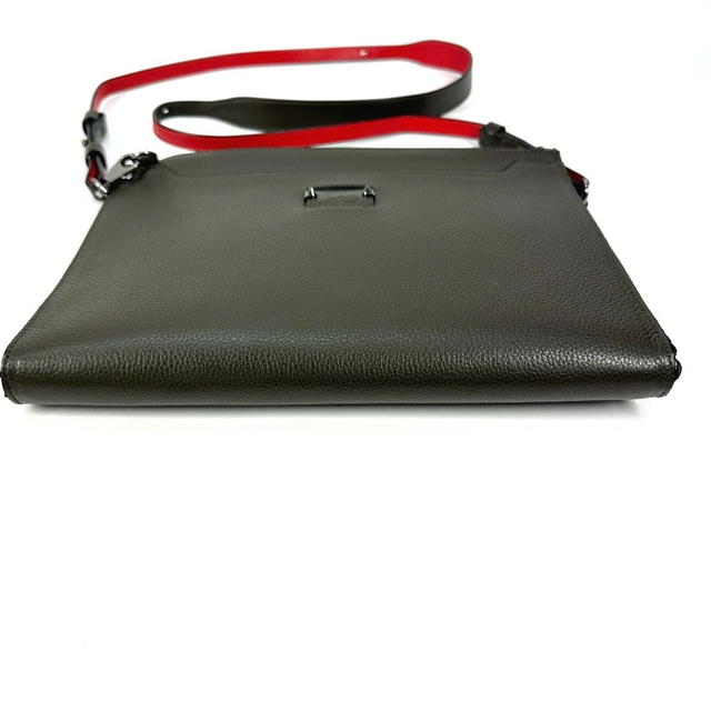 Christian Louboutin Christian Louboutin logo 2WAY Bag Pochette Clutch Bag Shoulder Bag Leather khaki - view 4
