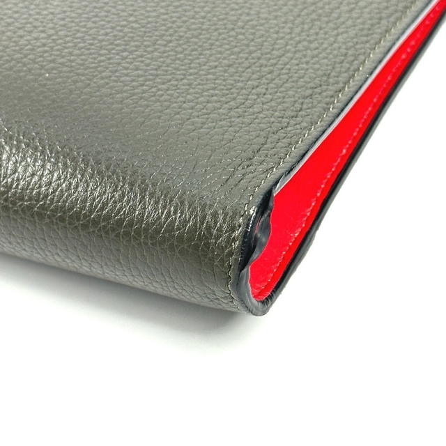 Christian Louboutin Christian Louboutin logo 2WAY Bag Pochette Clutch Bag Shoulder Bag Leather khaki - view 5