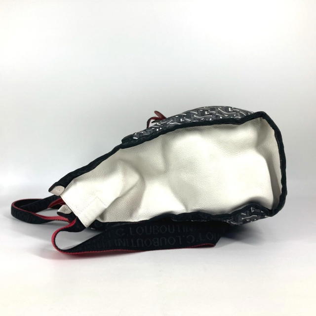 Christian Louboutin Christian Louboutin logo 2WAY Hand Bag Tote Bag Shoulder Bag Red/Black x White - view 5