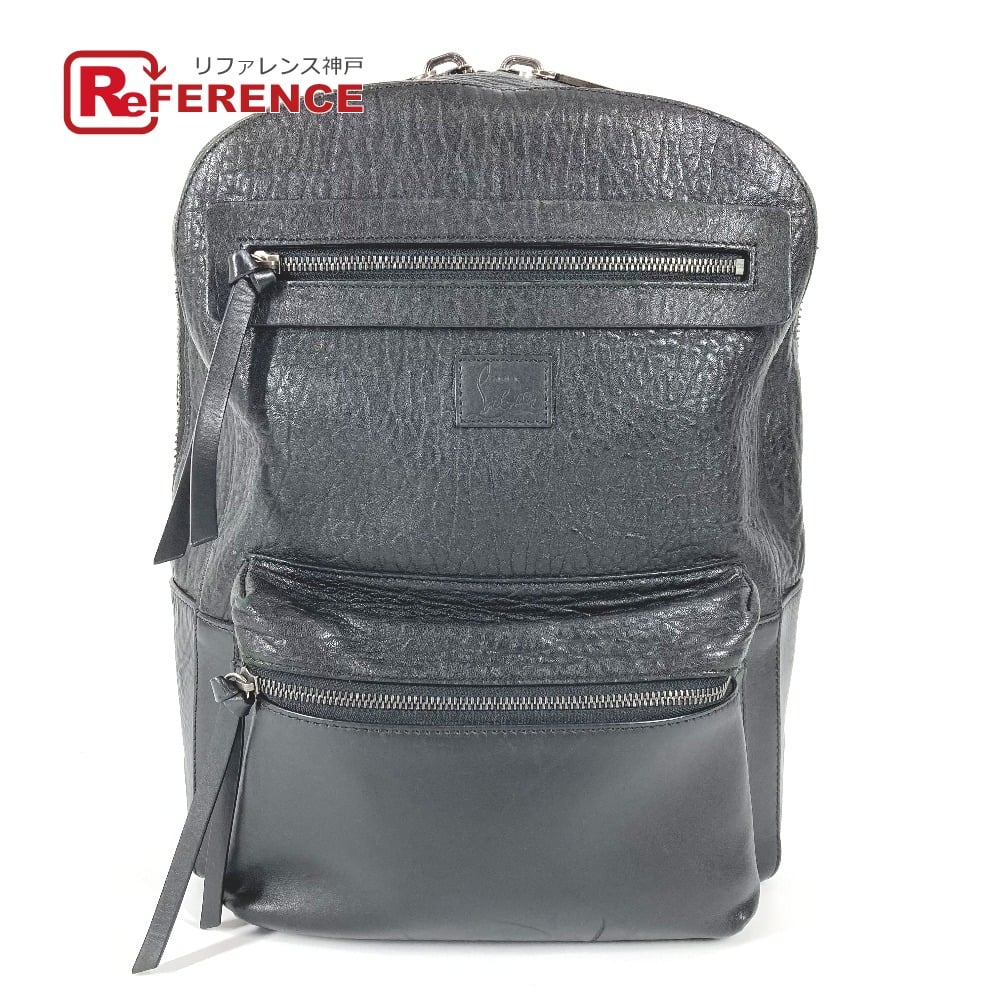 Christian Louboutin Christian Louboutin logo backpack bag Backpack Leather Black/Red